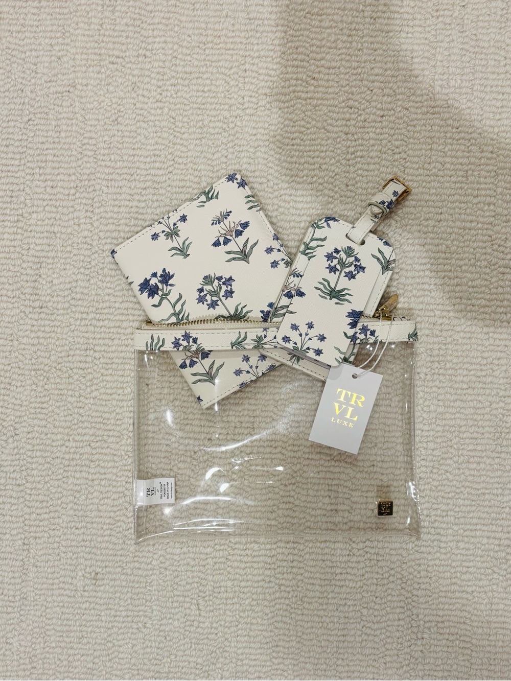 TRVL Design Luggage Tag & Passport Set in Color Provence